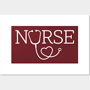Cute Nurse Stethoscope, Nursing School Graduation T-Shirt Posters and Art
